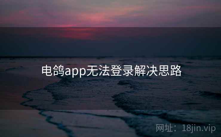 电鸽app无法登录解决思路